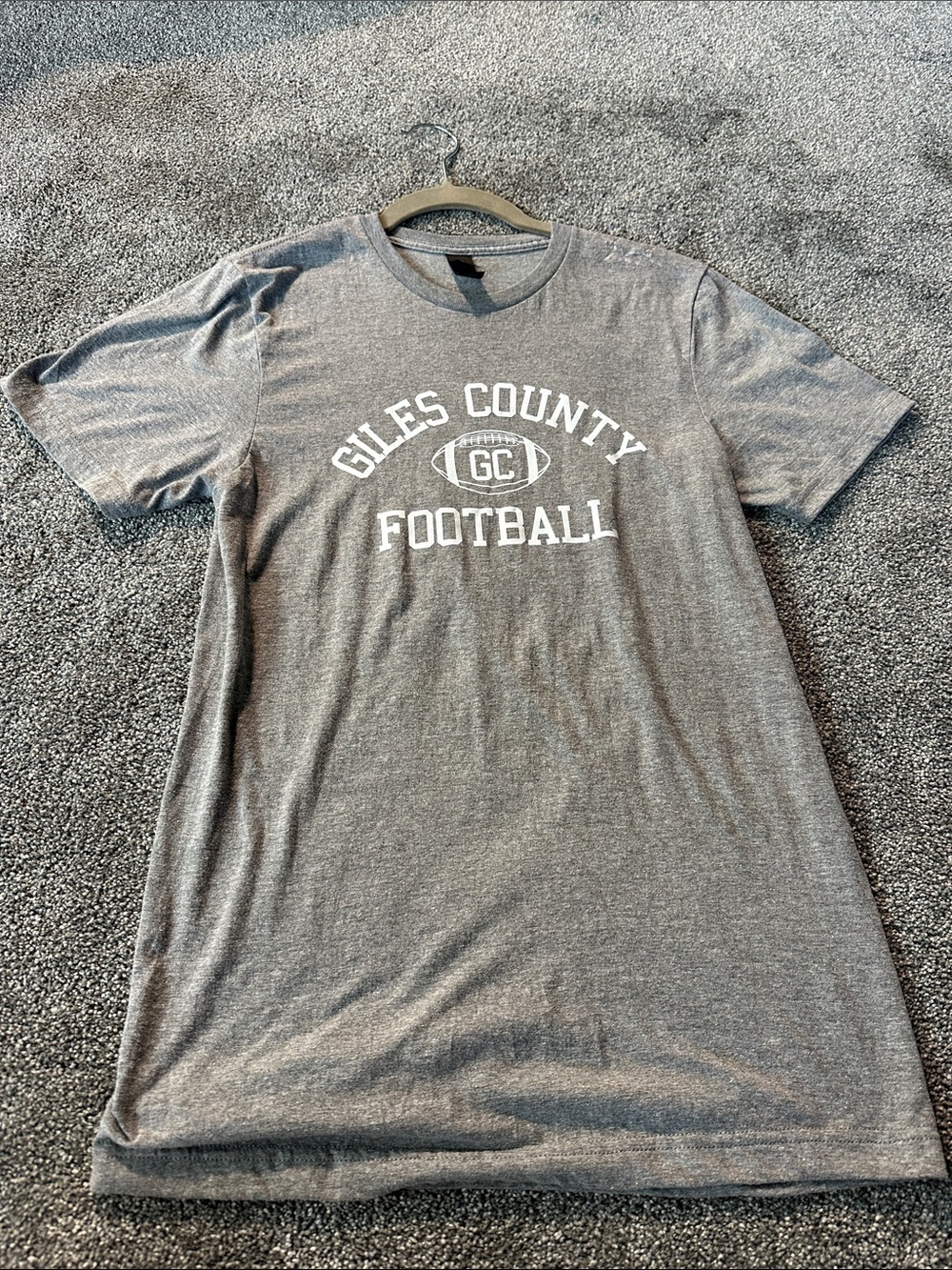 Giles County Football Gray Graphic Tee